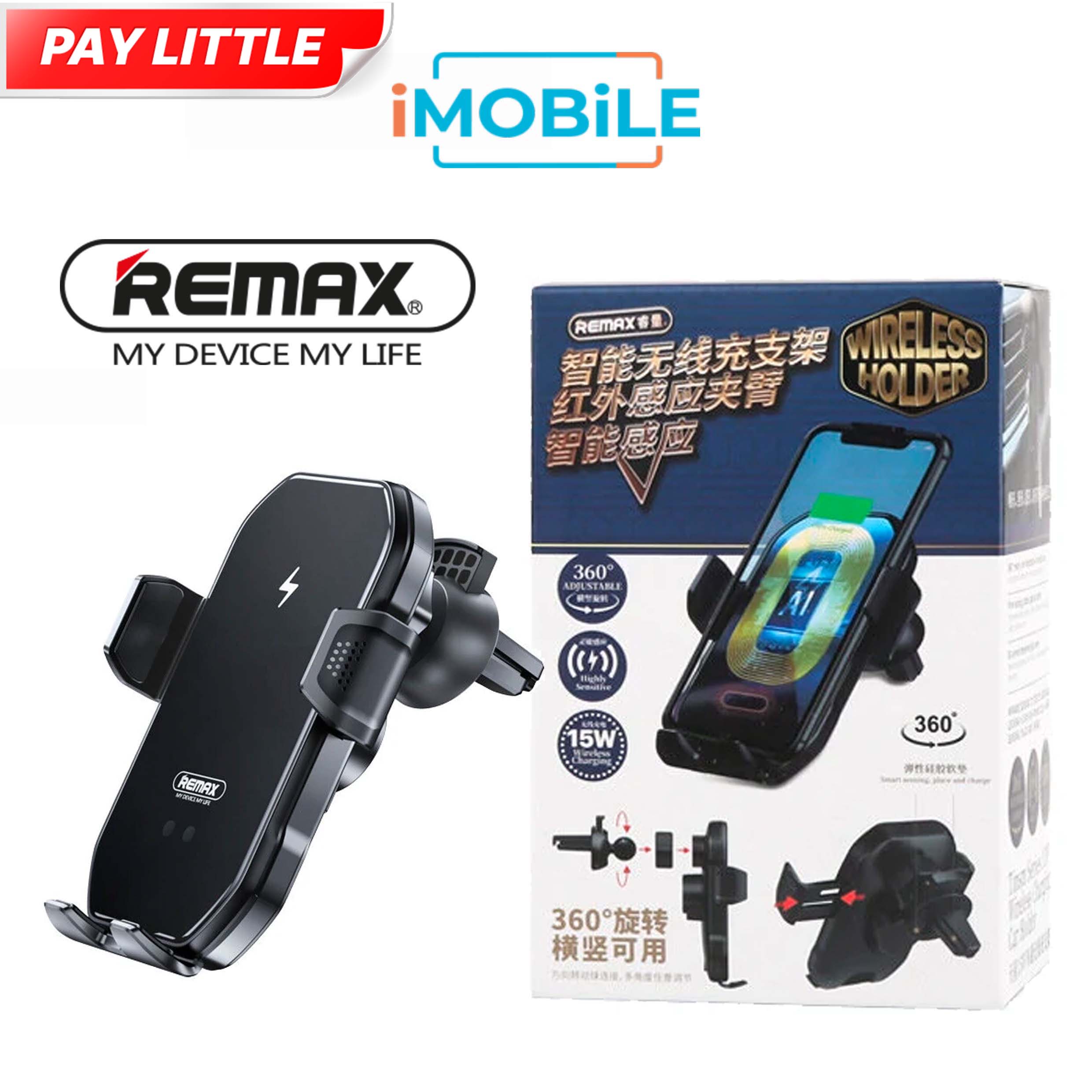 Remax [RMC61] Car Holder with Wireless Charging (Qi)