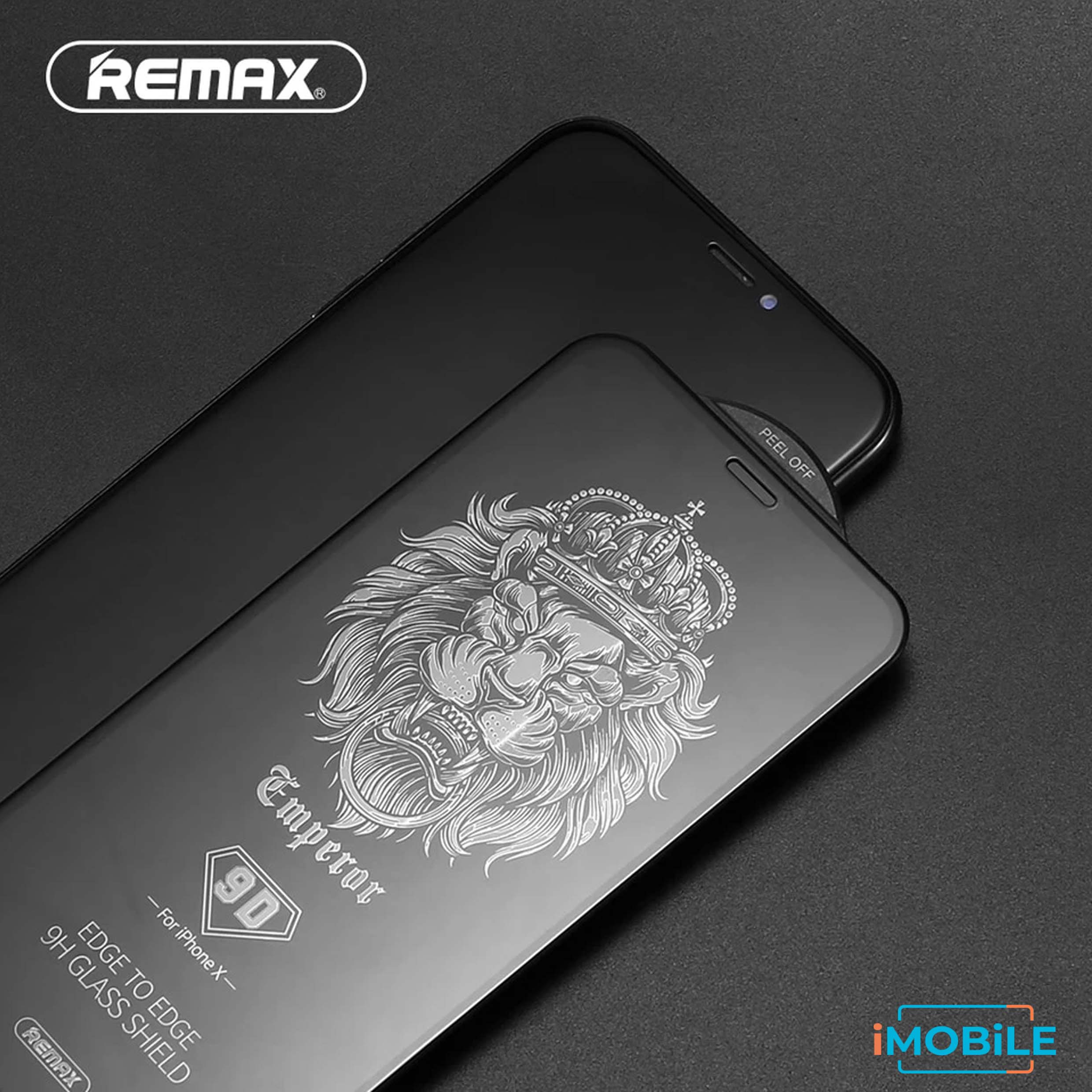 Remax 2.5D Tempered Glass with Envelope Pack, iPhone X/Xs