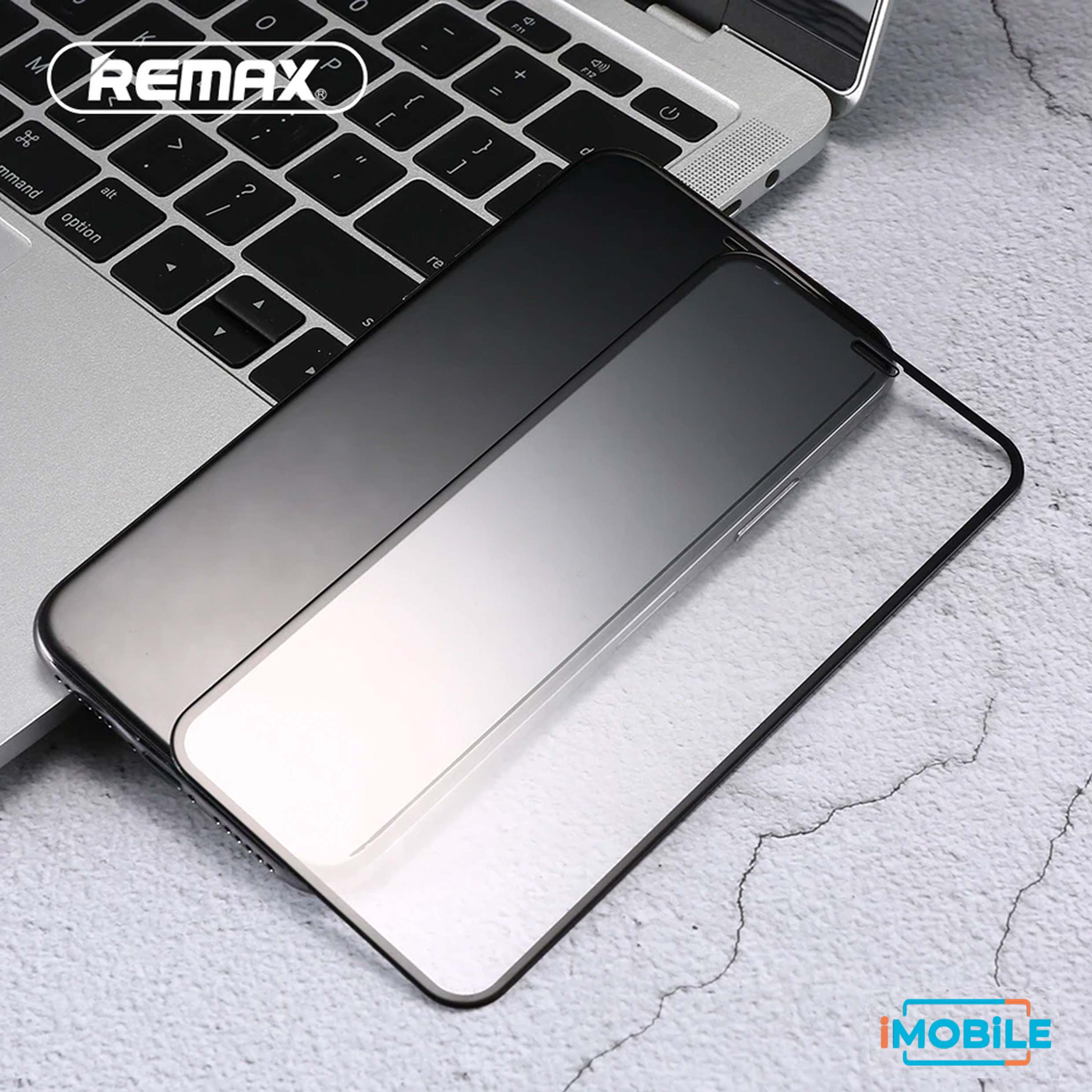 Remax 2.5D Tempered Glass with Envelope Pack, iPhone 7 Plus/8 Plus [Black]