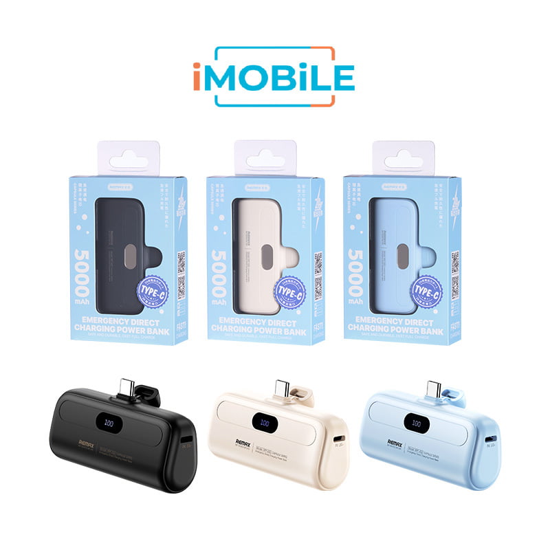 Remax Capsule Series Mini Power Bank with Type-C Port [RPP-632] [5000 mAh]