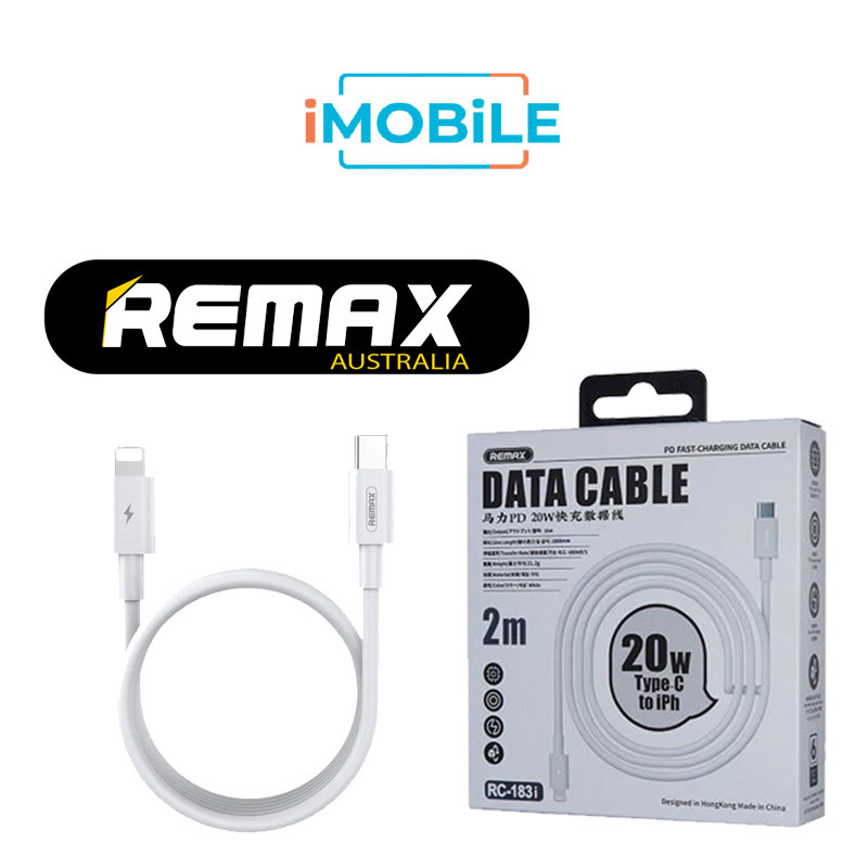 Remax [RC-183i] 2m Type-C to Lightning Cable, PD 20W