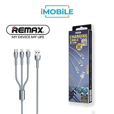 Remax [RC-124th] USB to 3-in-1 Charging Cable, 3.1A