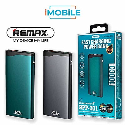 Remax 22.5W Aluminum Alloy Power Bank PD + QC [RPP-201] [10,000 mAh] [3 Ports]