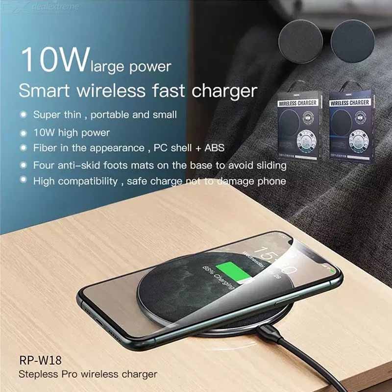 Remax [RP-W18] Wireless Charger (Qi), 10W