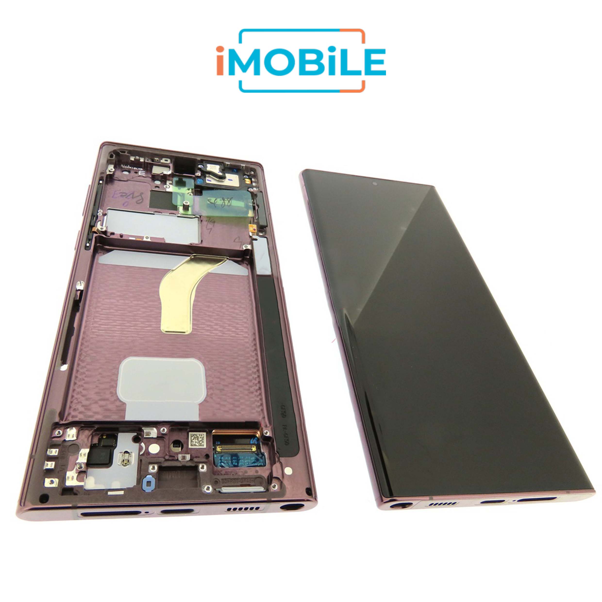 Samsung Galaxy S22 Ultra (S908) LCD Touch Digitizer Screen [Service Pack] [Burgundy]