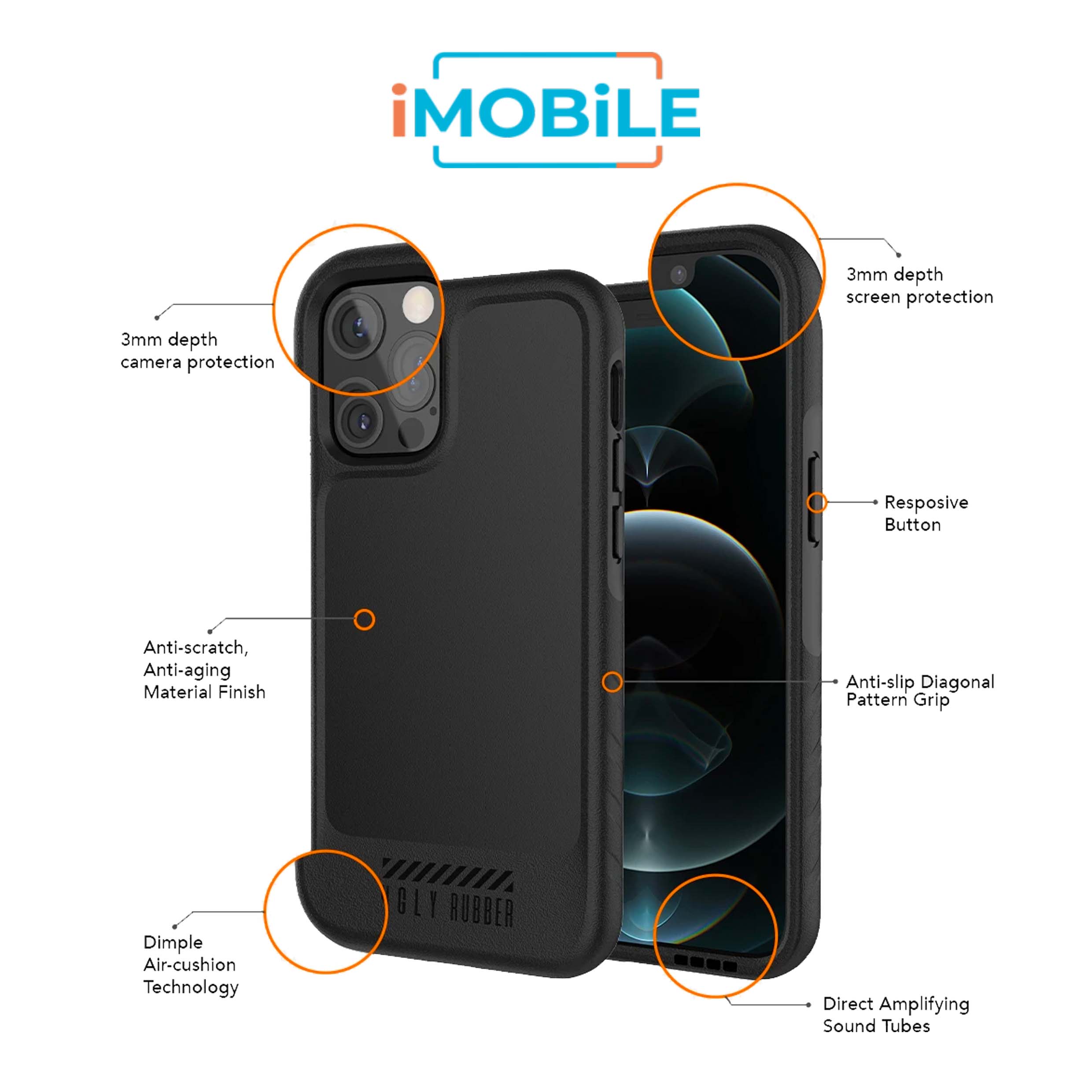 UR L-Model Slim Shock-Proof Case, iPhone 12 Pro Max  [1.2M Drop Protection]