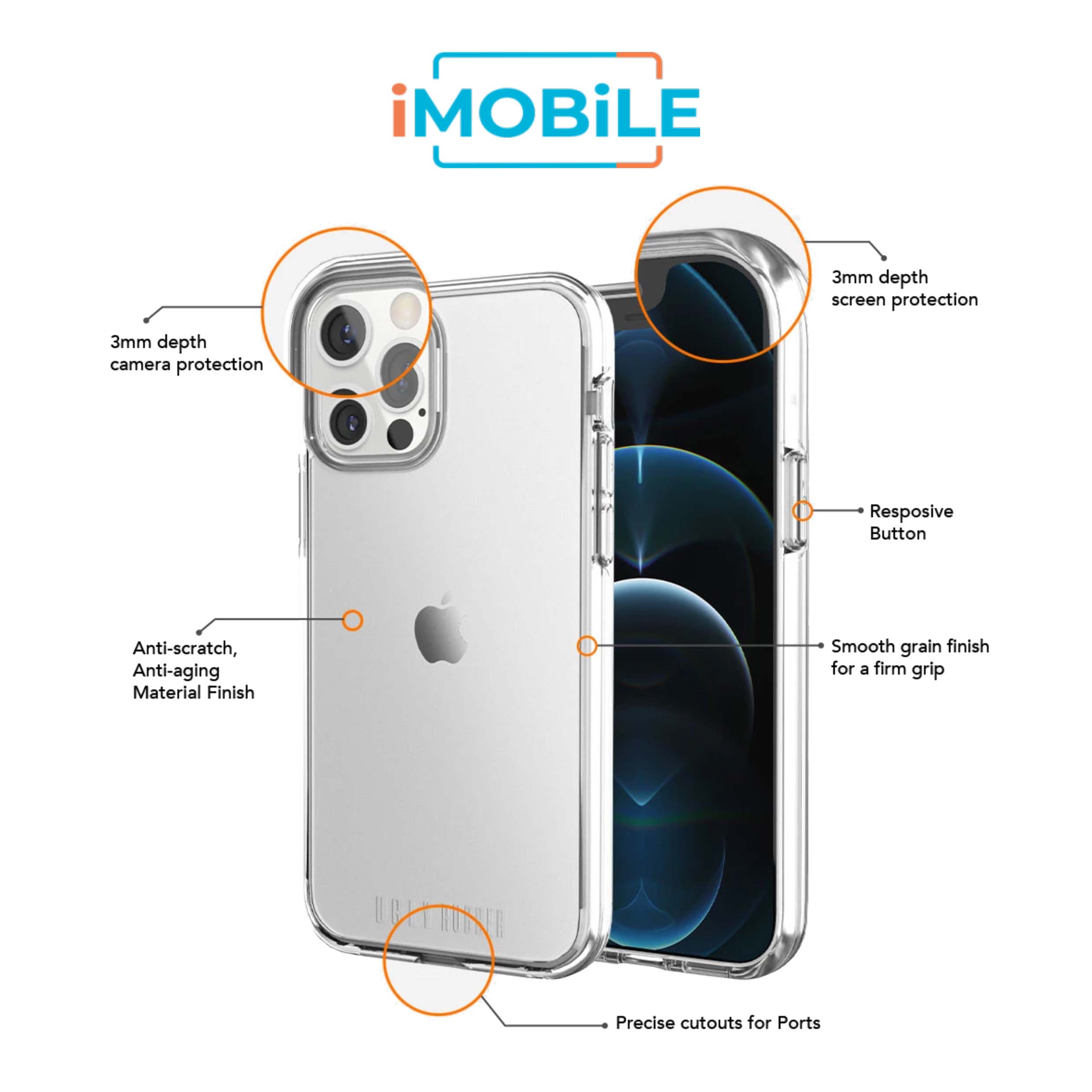 UR Pure Transparent Armor, iPhone 11 Pro [1.2M Drop Protection]