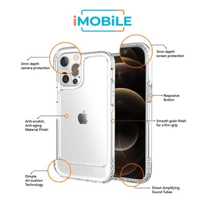 UR U-Model Clear Bumper Case for iPhone 12 Pro Max [Clear] [3m Drop Protection]