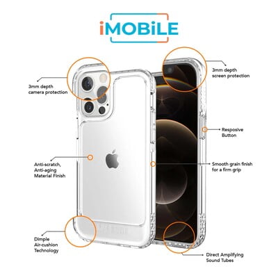UR U-Model Clear Bumper Case for iPhone 12/12 Pro [Clear] [3m Drop Protection]