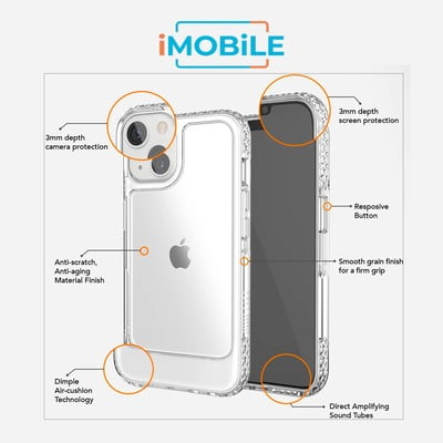 UR U-Model Bumper Case for iPhone 13 [Clear] [3m Drop Protection]