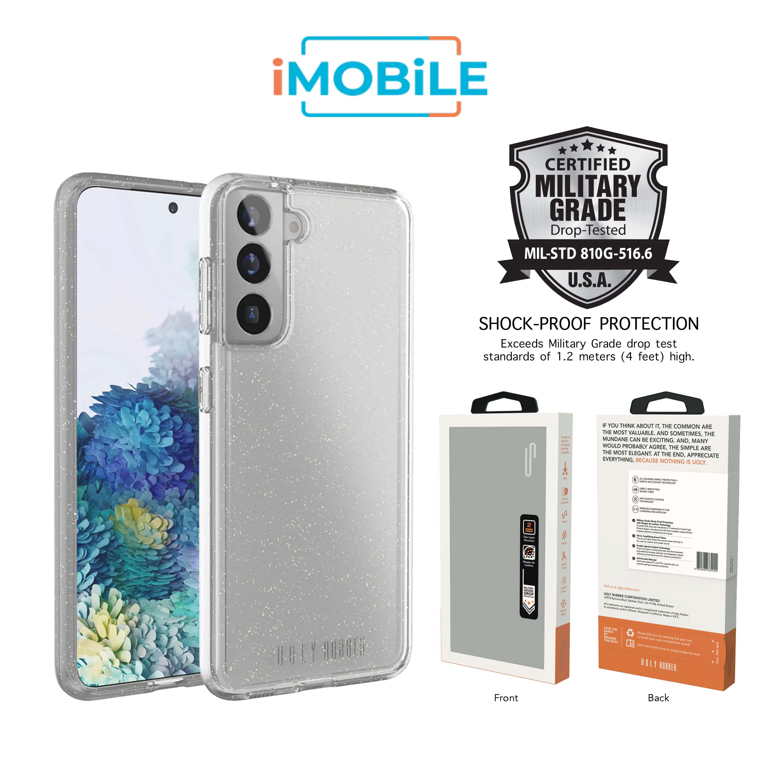UR Vogue Glitter Infused Armor Case, Samsung s22 [1.2M Drop Protection]