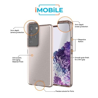 UR Vogue Glitter Infused Armor Case, Samsung s21 Ultra [1.2M Drop Protection]