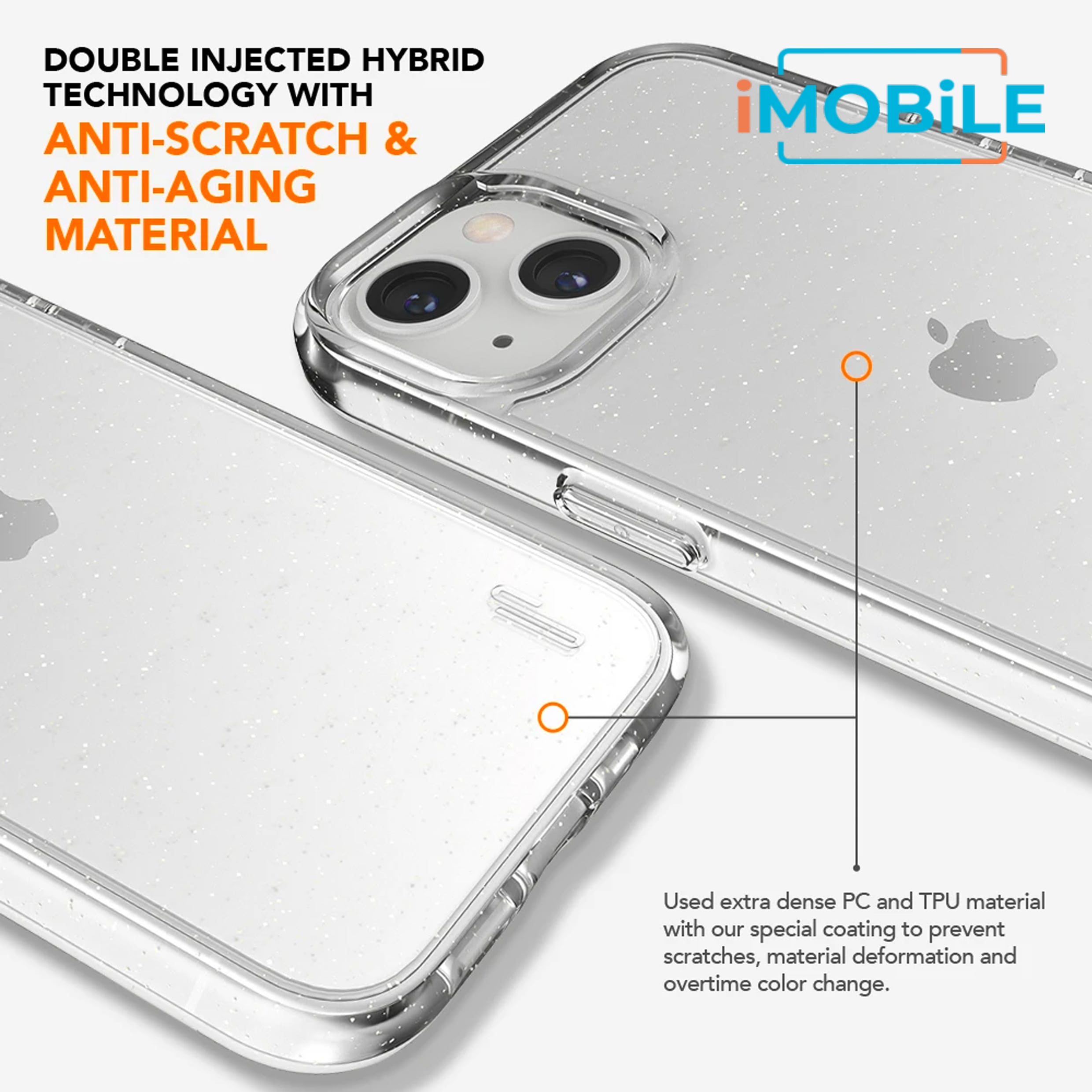 UR Vogue Glitter Infused Armor Case, iPhone 13 [1.2M Drop Protection]