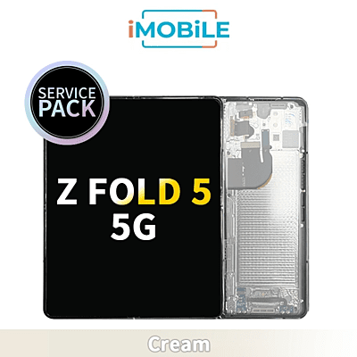 Samsung Galaxy Z Fold 5 5G (F946) Main LCD Digitizer Screen [Service Pack] [Cream] GH82-31842B