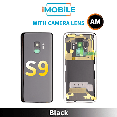 Samsung Galaxy S9 Back Cover Aftermarket With Camera Lens [Black]