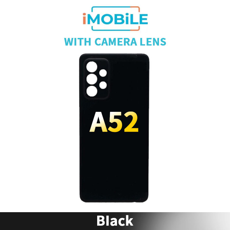 Samsung Galaxy A52 (A525 A526) Back Cover with Camera Lens [Black]