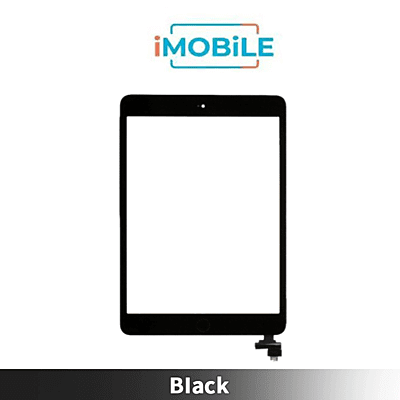iPad Mini 1 / 2 (7.9 Inch) Compatible Digitizer Screen With Home Button And Touch Ic [Black] Grade AAA [Include Adhesive]