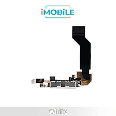 iPhone 4S Compatible Charging Port Flex [White]