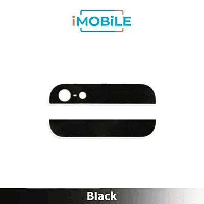 iPhone 5 Compatible Back Cover Glass Set [Black]