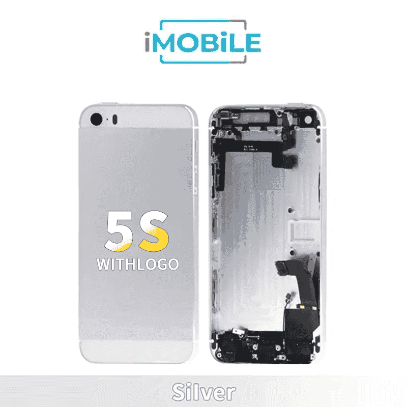 iPhone 5S Compatible Back Housing Full Assembly [Sliver]