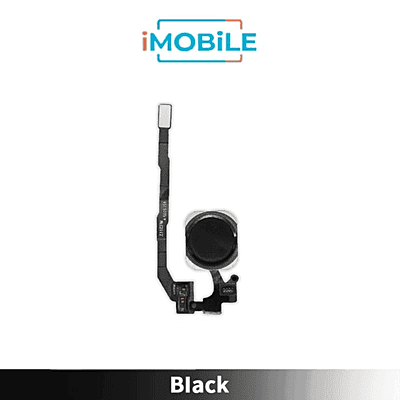 iPhone 5S Compatible Home Button With Flex Cable [Black]