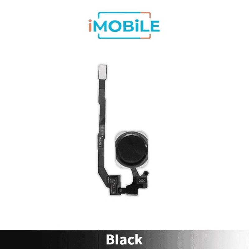 iPhone 5S Compatible Home Button With Flex Cable [Black]