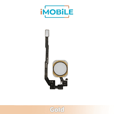 iPhone 5S Compatible Home Button With Flex Cable [Gold]