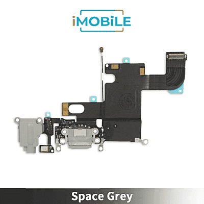 iPhone 6 Compatible Charging Port With Audio Jack Flex Cable [Space Grey]