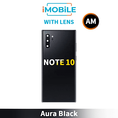 Samsung Galaxy Note 10 (N970) Back Cover Aftermarket With Lens [Aura Black]