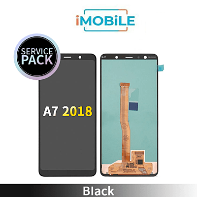 Samsung Galaxy A7 2018 (A750) LCD Touch Digitizer Screen [Service Pack] [Black] GH96-12078A