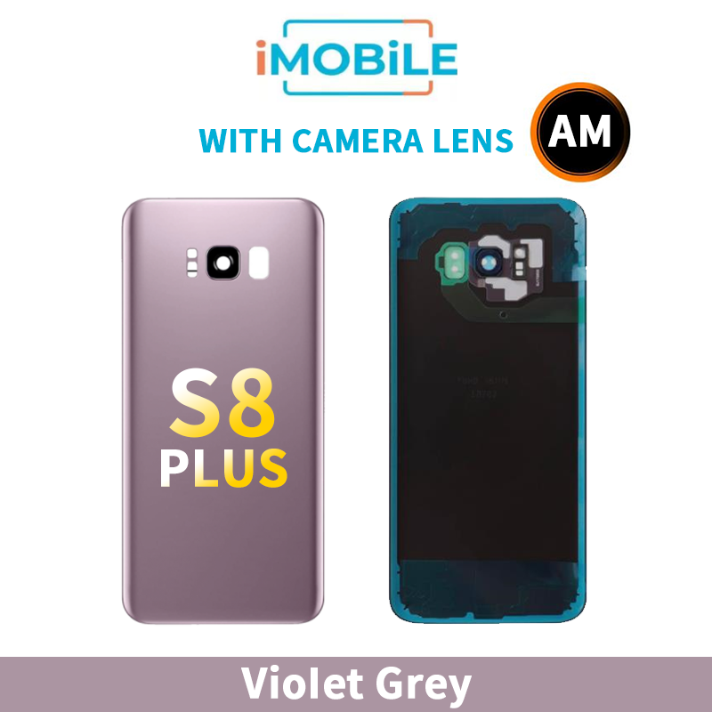 Samsung Galaxy S8 Plus Back Cover Aftermarket with Camera Lens [Violet Grey]