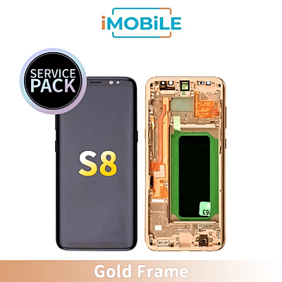 Samsung Galaxy S8 G950 LCD Touch Digitizer Screen [Gold Frame] Service Pack