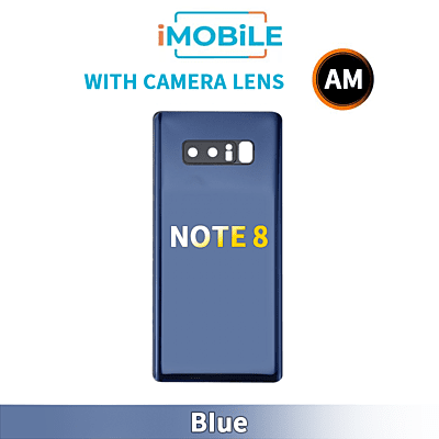 Samsung Galaxy Note 8 Back Cover Aftermarket with Camera Lens [Blue]