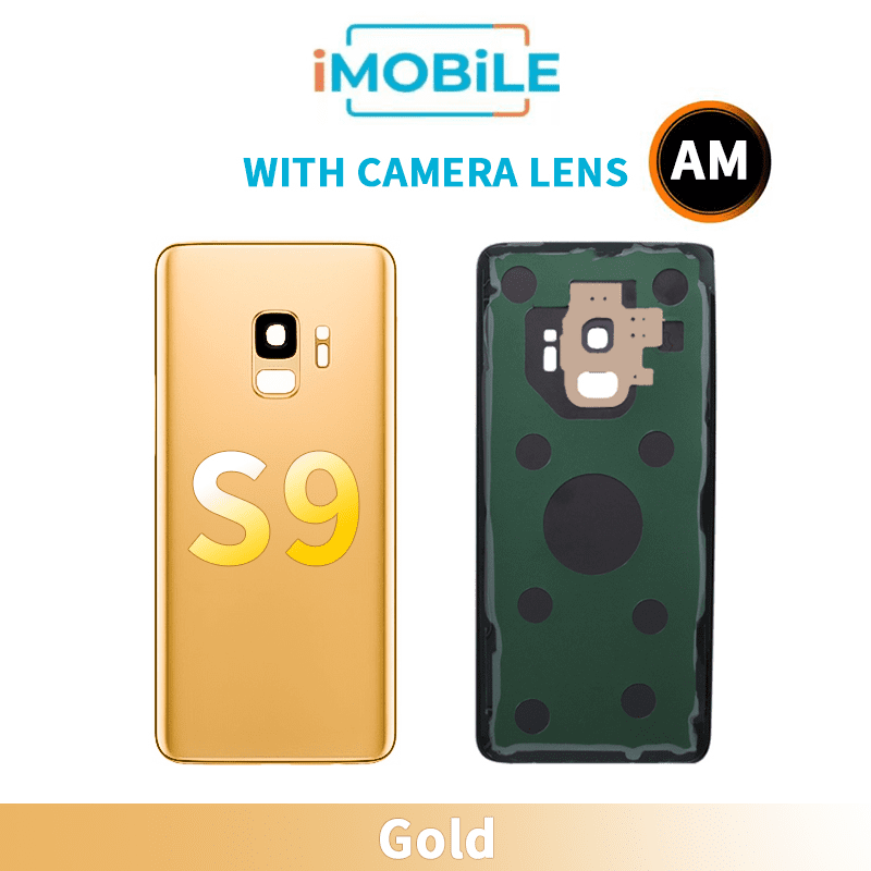 Samsung Galaxy S9 Back Cover Aftermarket With Camera Lens [Gold]
