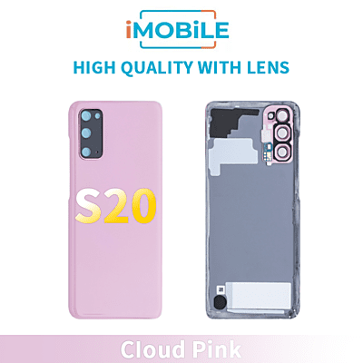 Samsung Galaxy S20 G980 Back Cover [High Quality with Lens] [Cloud Pink]