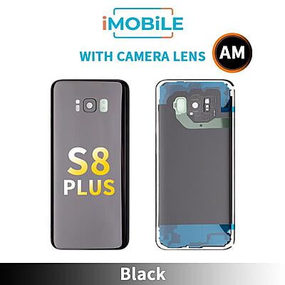 Samsung Galaxy S8 Plus Back Cover Aftermarket with Camera Lens [Black]