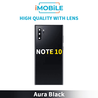 Samsung Galaxy Note 10 (N970) Back Cover [High Quality with Lens] [Aura Black]