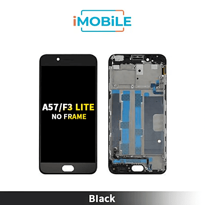 OPPO A57 OPPO F3 Lite Compatible LCD Touch Digitizer Screen No Frame [Black]