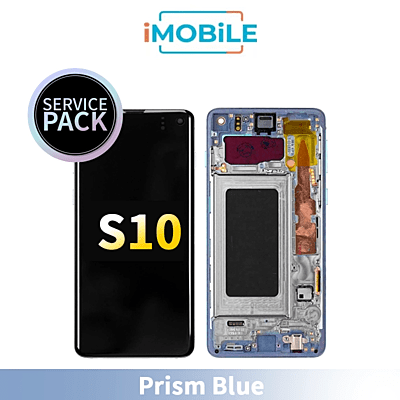 Samsung Galaxy S10 G973 LCD Touch Digitizer Screen [Prism Blue] Service Pack GH82-18850C