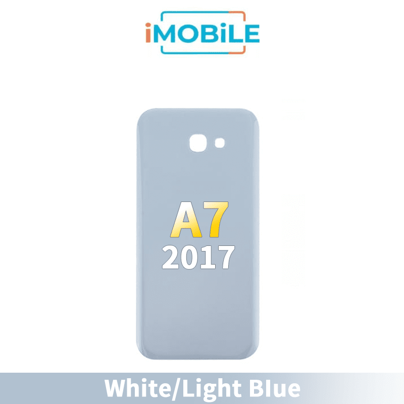 Samsung Galaxy A7 2017 A720 Back Cover [White| Light Blue]
