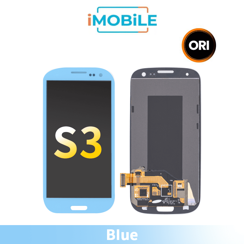 Samsung Galaxy S3 9300 LCD Touch Digitizer Screen With Frame [Blue] Orginal