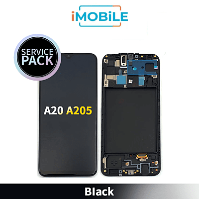 Samsung Galaxy A20 A205 LCD Touch Digitizer Screen [Black] [Service Pack] GH82-19572A GH82-19571A