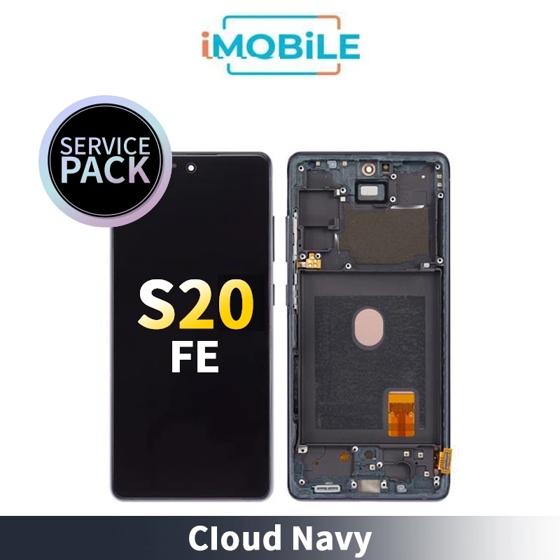 Samsung Galaxy S20 FE SM-G781B LCD Touch Digitizer Screen [Service Pack] [Cloud Navy] GH82-24220A/GH82-24214A/GH82-24219A