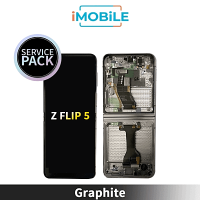 Samsung Galaxy Z Flip 5 5G (F731)  Main LCD Digitizer Screen [Service Pack] [Graphite] GH82-31827A