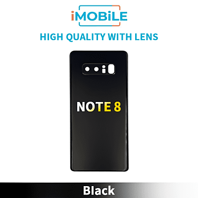 Samsung Galaxy Note 8 Back Cover [High Quality with Lens] [Black]