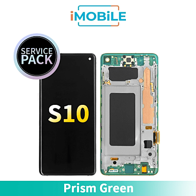 Samsung Galaxy S10 G973 LCD Touch Digitizer Screen [Prism Green] Service Pack GH82-18850E