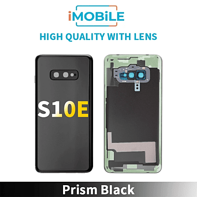 Samsung Galaxy S10E Back Cover [High Quality with Lens] [Prism Black]