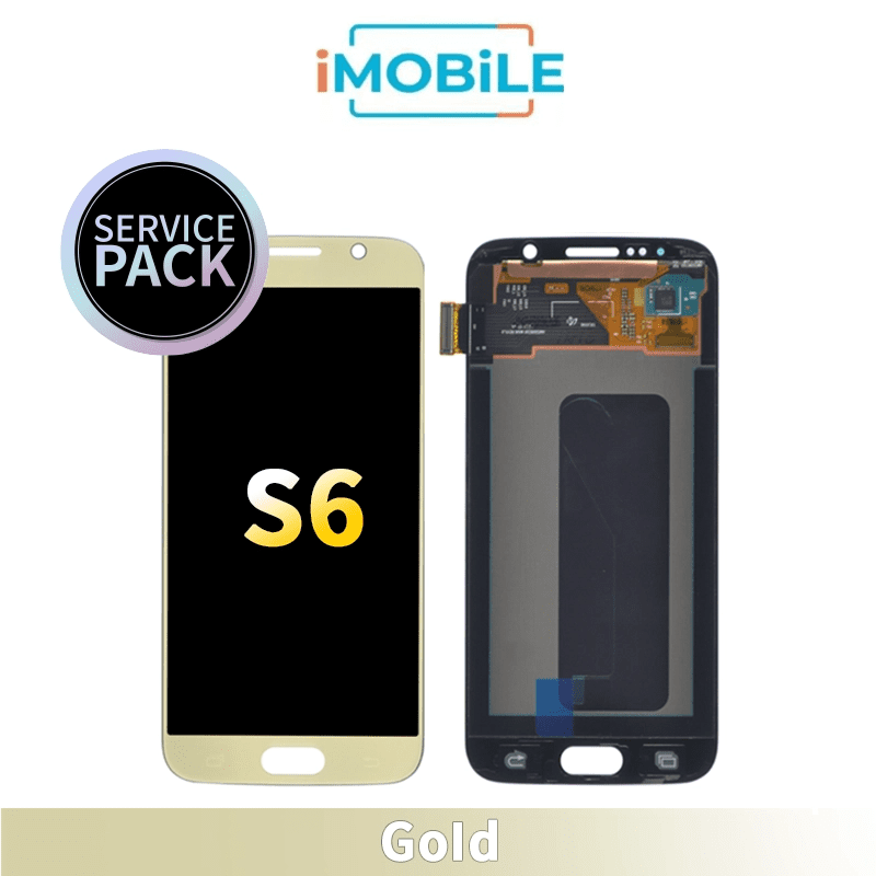 Samsung Galaxy S6 G920 LCD Touch Digitizer Screen [Gold] Service Pack [Include Adhesive]