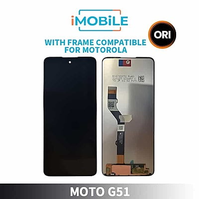 Moto G51 5G (XT2171 / 2021) LCD Assembly With Frame Compatible For Motorola [Refurbished]