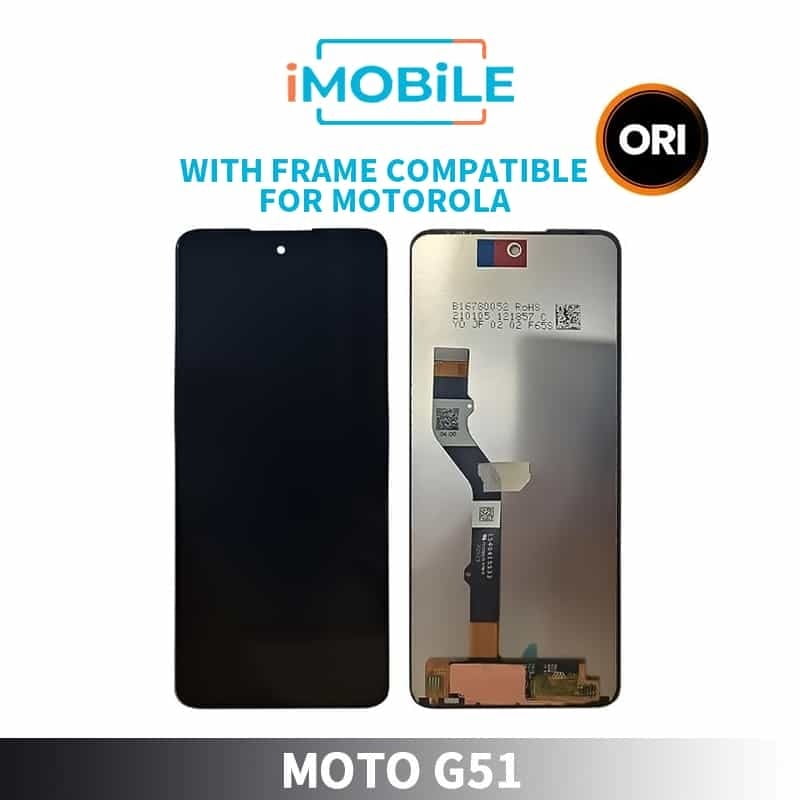 Moto G51 5G (XT2171 / 2021) LCD Assembly With Frame Compatible For Motorola [Refurbished]